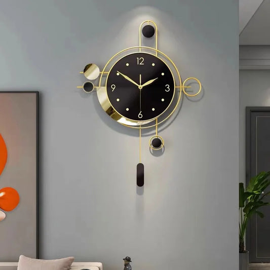 Retro Design Metal Wall Clock
