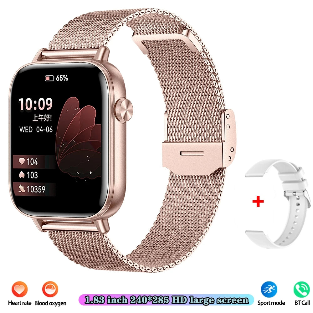 Unisex HD Touch Screen Sports Fitness Tracker Bluetooth Call Smartwatches