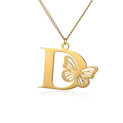 Women's Stainless Steel Letters Necklace