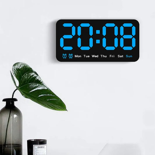 Voice-Controlled Large Digital Wall Clock