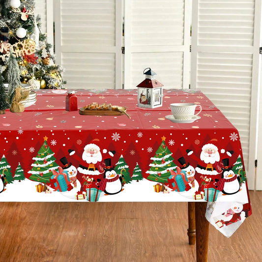 christmas plastic tablecloth
