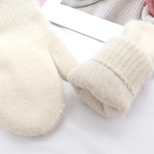Women’s Winter Cashmere Wool Knit Gloves