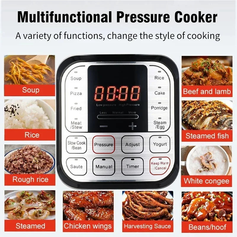 5L Multifunction Electric Pressure Cooker