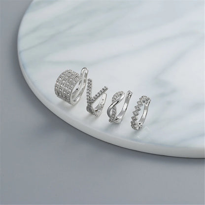 Verstellbare Zirkon-Herzringe für Damen