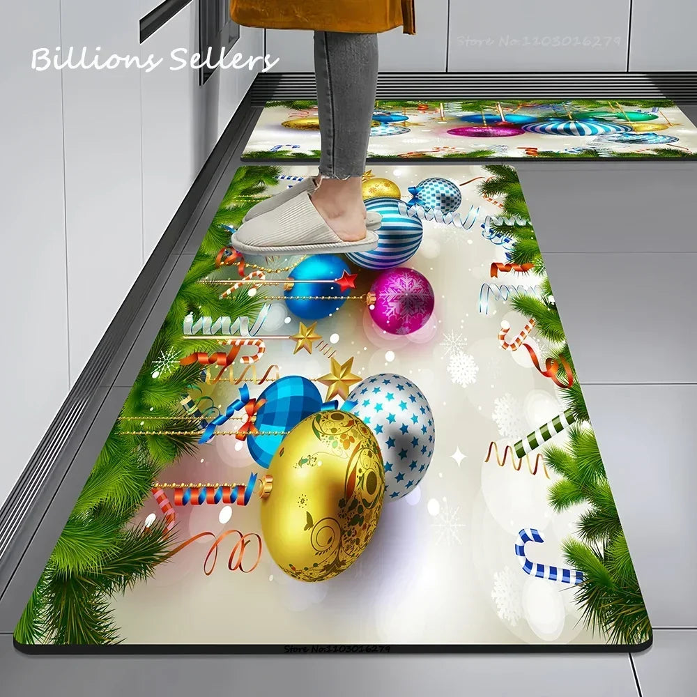 Christmas Themed Anti-Slip Kitchen & Floor Mat