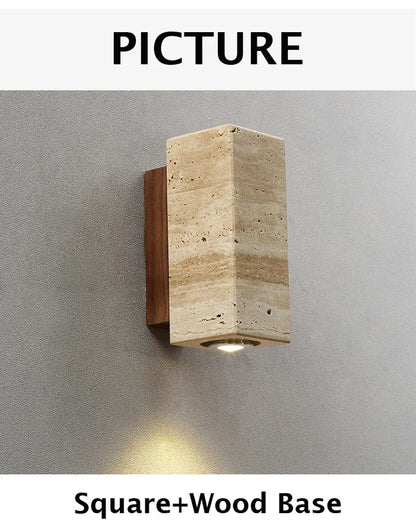 Applique LED en marbre