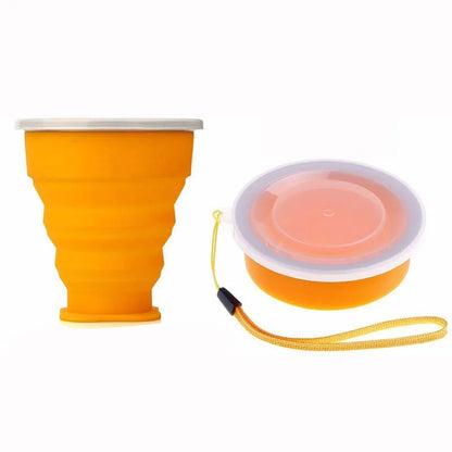 Tasse d'eau pliante en silicone BPA 200 ml