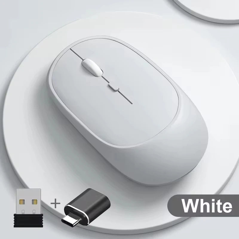 Wireless Mouse Bluetooth-compatible 2.4G Silent Mice - USB Rechargeable Gaming Office Mouse