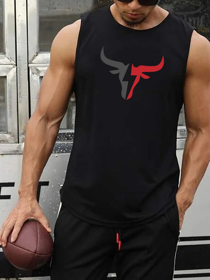 Ärmelloses Fitness-Tanktop-T-Shirt für Herren