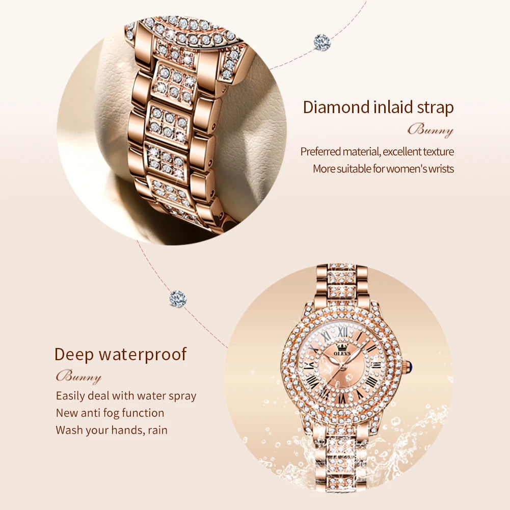 Original Diamond Women's Waterproof Quartz Watch
