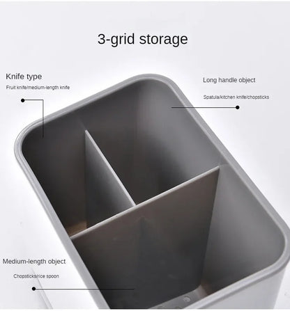 Kitchen Spoon Chopstick Storage Dish Drying Basket Rack