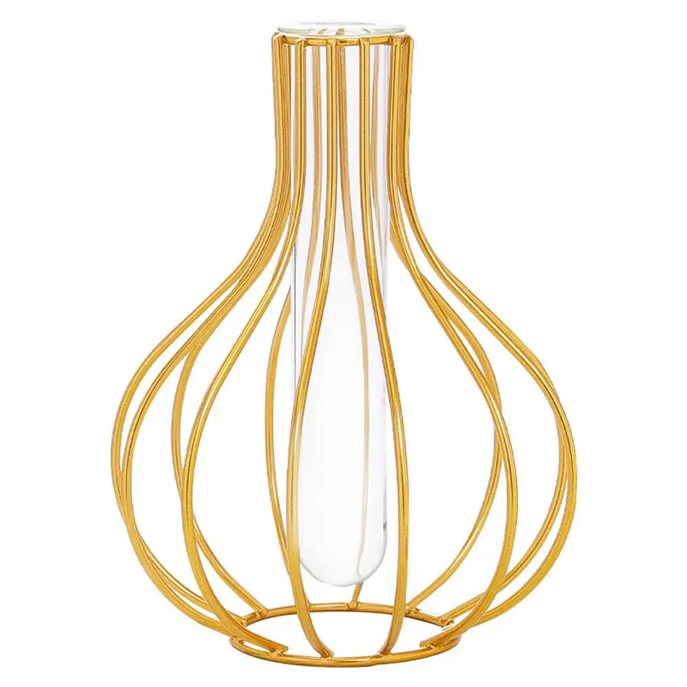 Vase en verre doré nordique moderne, décoration de maison