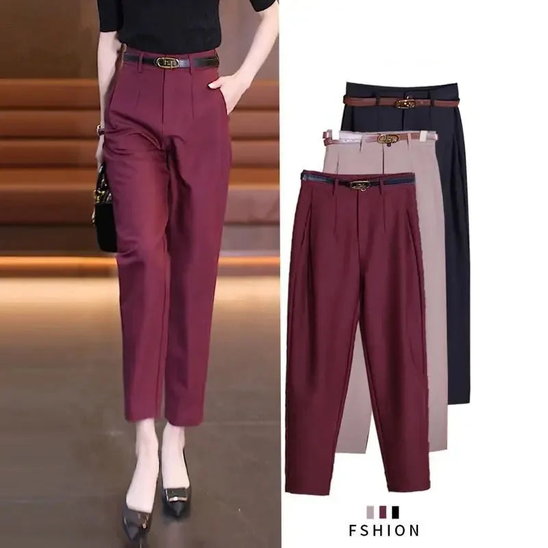 Pantalon crayon slim taille haute Office Lady