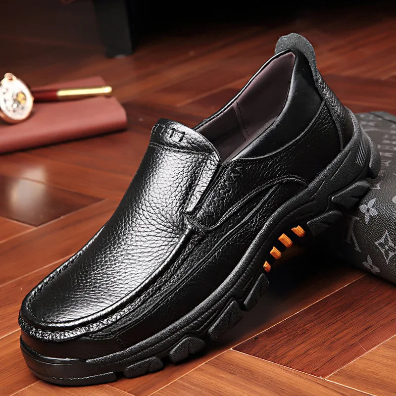 High-Quality Genuine Cowhide Leather Loafers