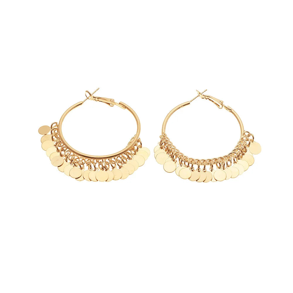 Geometric Round Women's Earrings