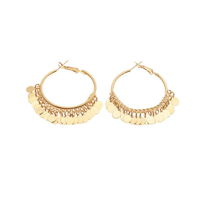 Geometric Round Women's Earrings
