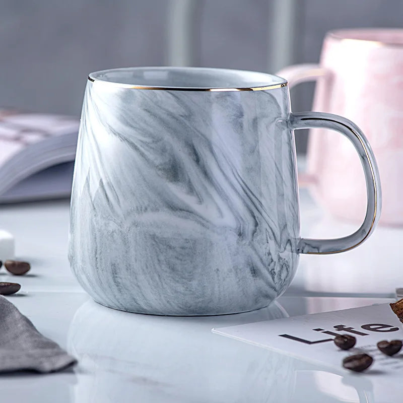 400ml Marbled Ceramic Mug