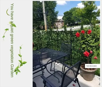 Clôture de confidentialité de mur végétal artificiel avec feuille en plastique