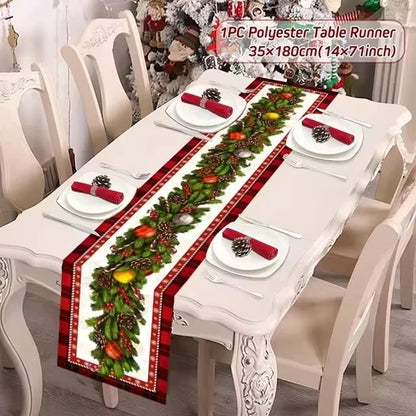 christmas table linens
