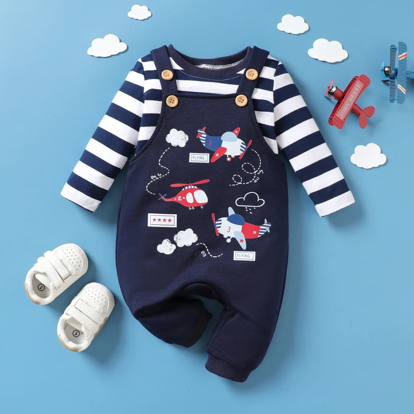 Ensemble de sangles de suspension à motif d'avion pour bébé garçon, usage quotidien