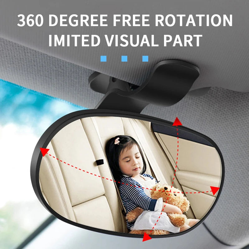 Miroir bébé rotatif à 360° pour tableau de bord de voiture