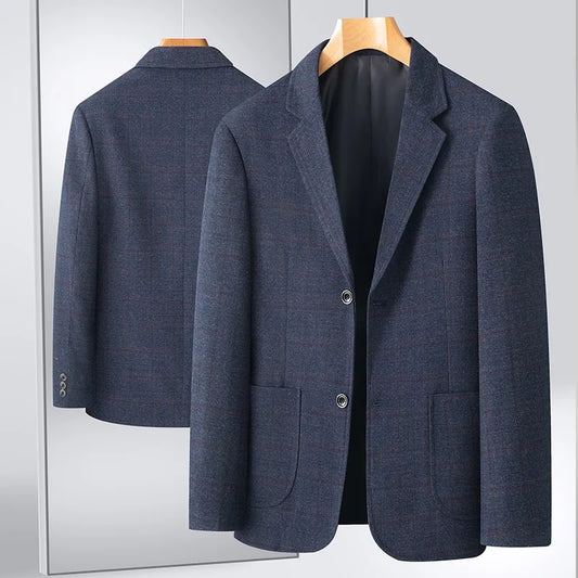 Blazer/manteau de costume formel à carreaux britanniques