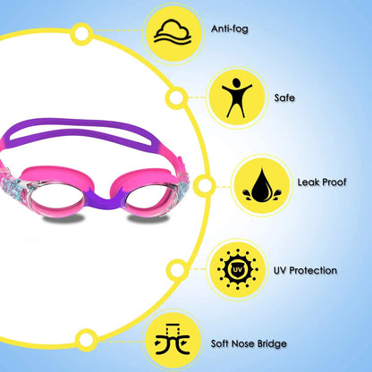 Swimming Goggles for 3-14 Year Kids