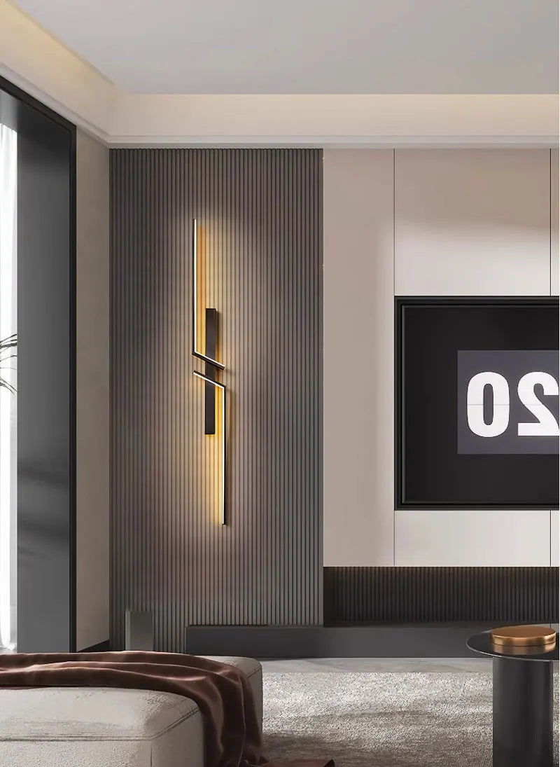 Applique murale longue LED contemporaine