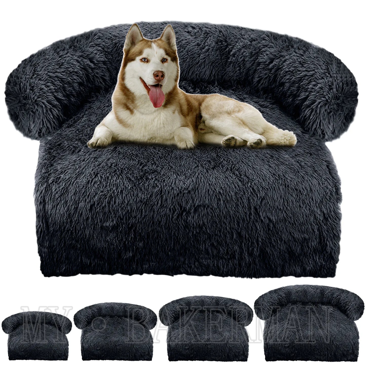 Grand canapé-lit lavable et confortable pour chien