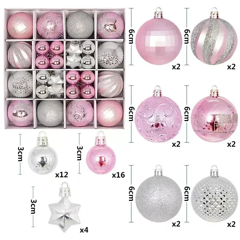 pink ornaments
