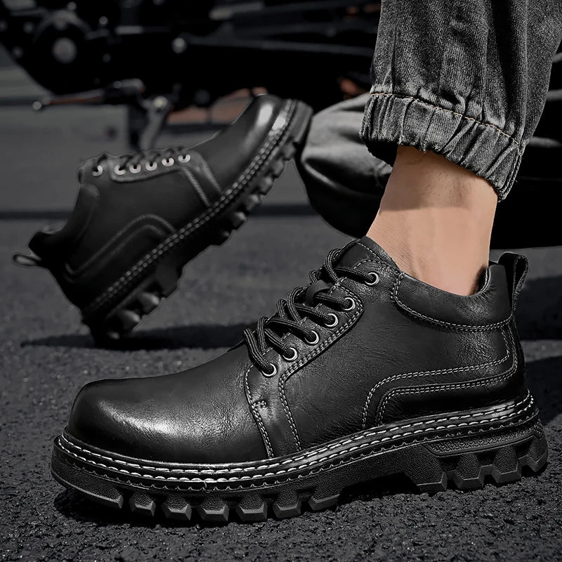 Men's Genuine Leather Italian Work Boots