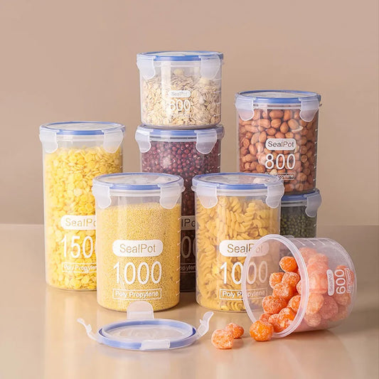 Bocaux alimentaires scellés de grande capacité - Rangement dans la cuisine