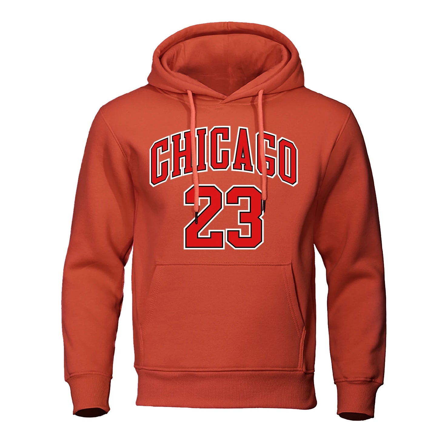 Sweat à capuche en polaire hip-hop Chicago 23 pour hommes