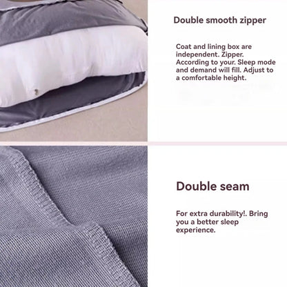 Oreiller de grossesse en coton en forme de U