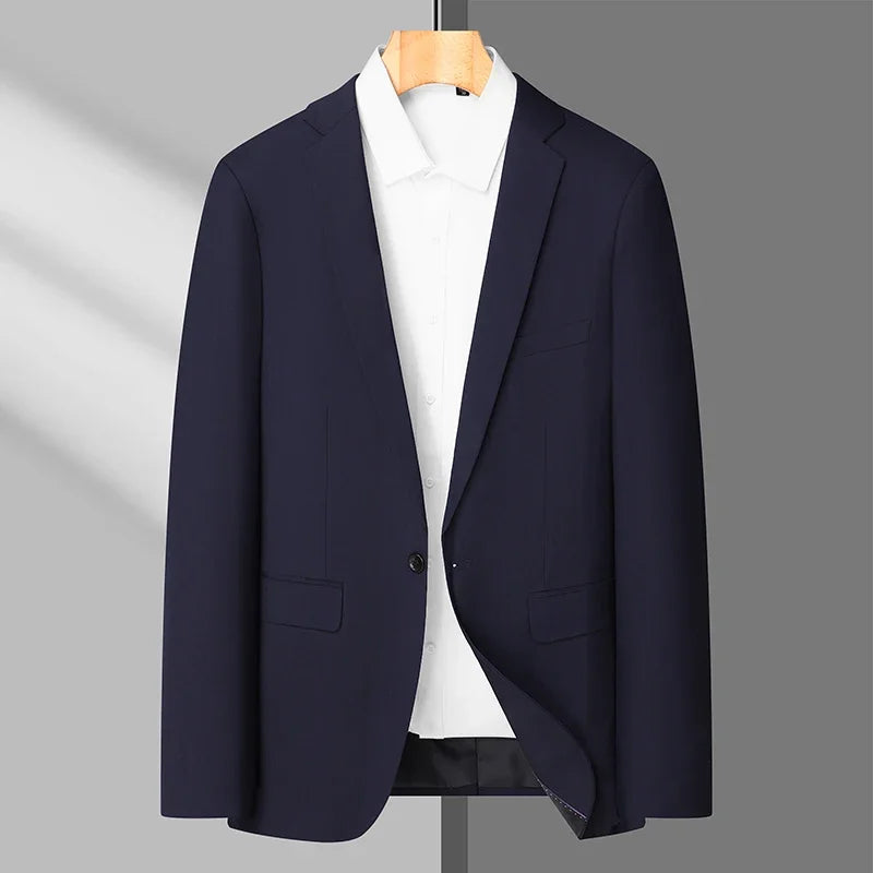 Blazer d'affaires classique printemps/automne pour hommes