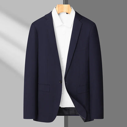 Blazer d'affaires classique printemps/automne pour hommes