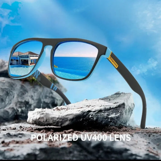 Polarisierte quadratische Sonnenbrille für Sport und Radfahren, Unisex