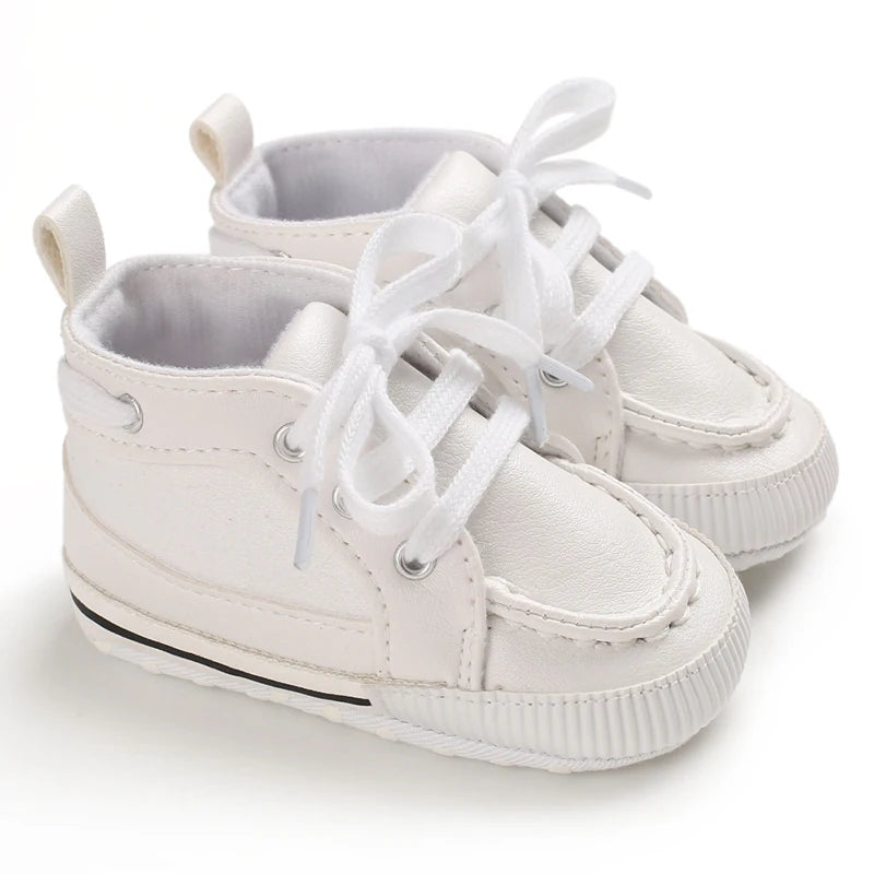 Mehrfarbige Baby-Sneaker aus PU-Leder mit weicher Sohle