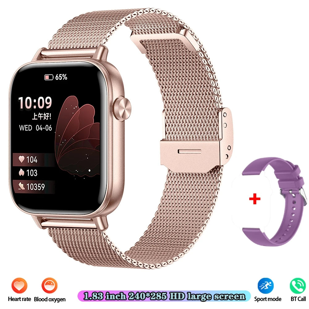 Unisex HD Touch Screen Sports Fitness Tracker Bluetooth Call Smartwatches