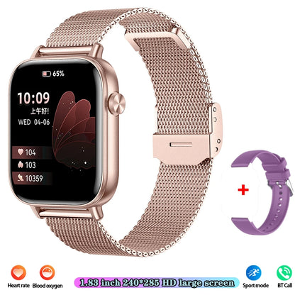 Unisex HD Touch Screen Sports Fitness Tracker Bluetooth Call Smartwatches