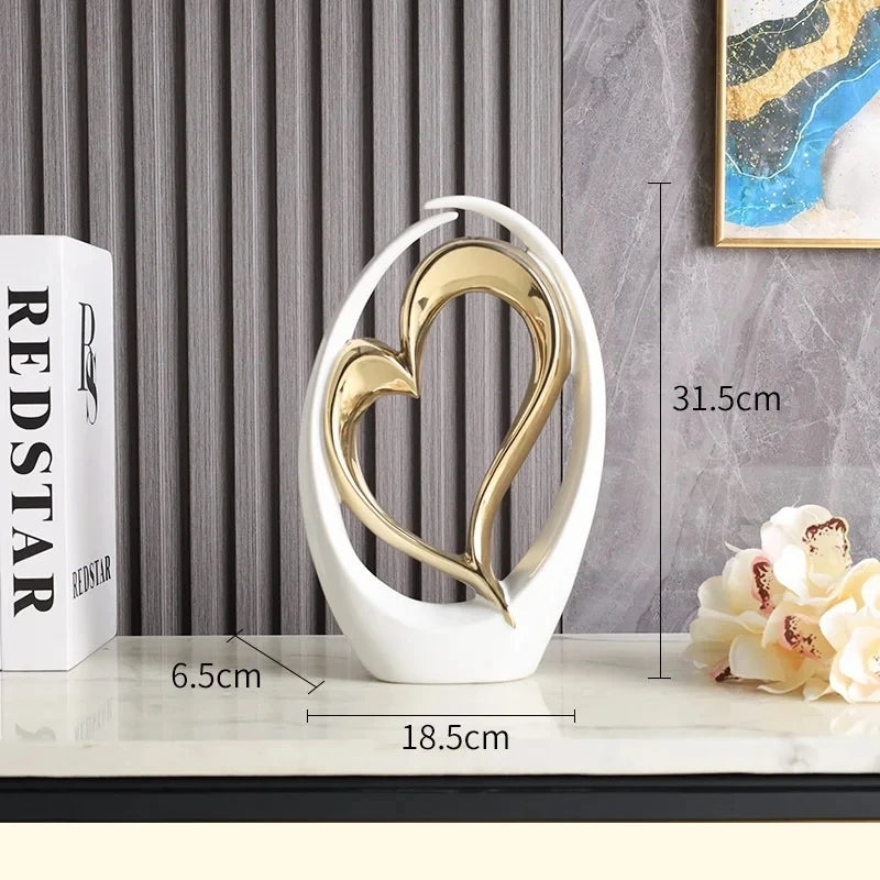 Décor double cœur pour le salon