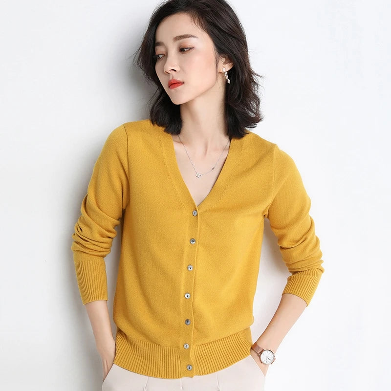 womens v neck cardigan
