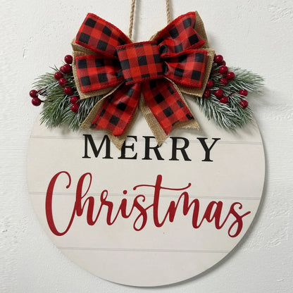 merry christmas wooden sign
