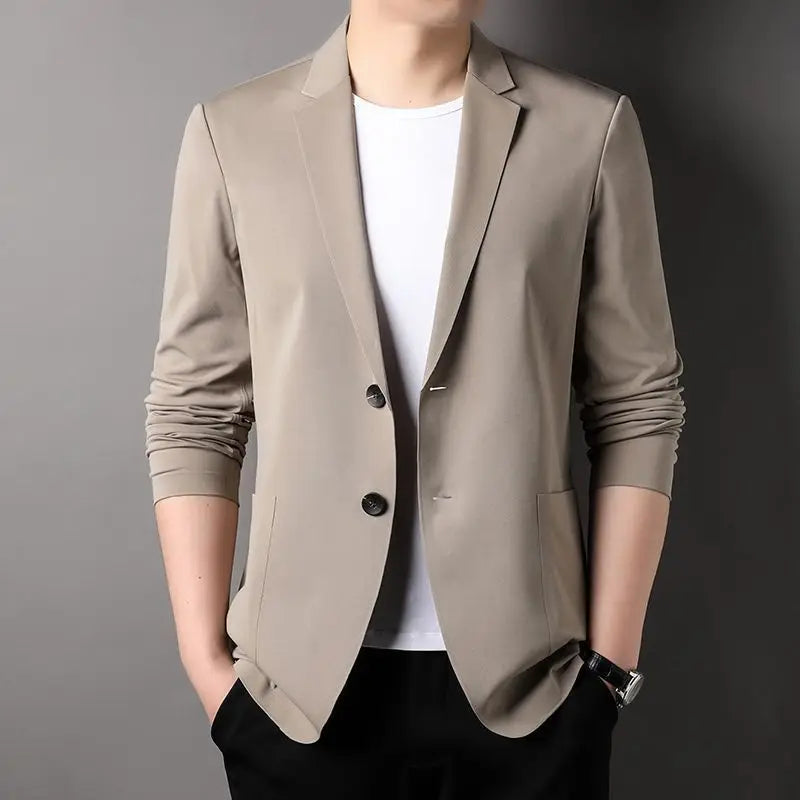 Blazer léger en soie glacée pour homme