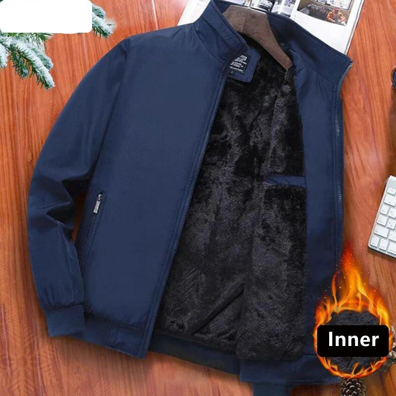 Manteau chaud en polaire pour hommes - Vestes d'affaires d'hiver