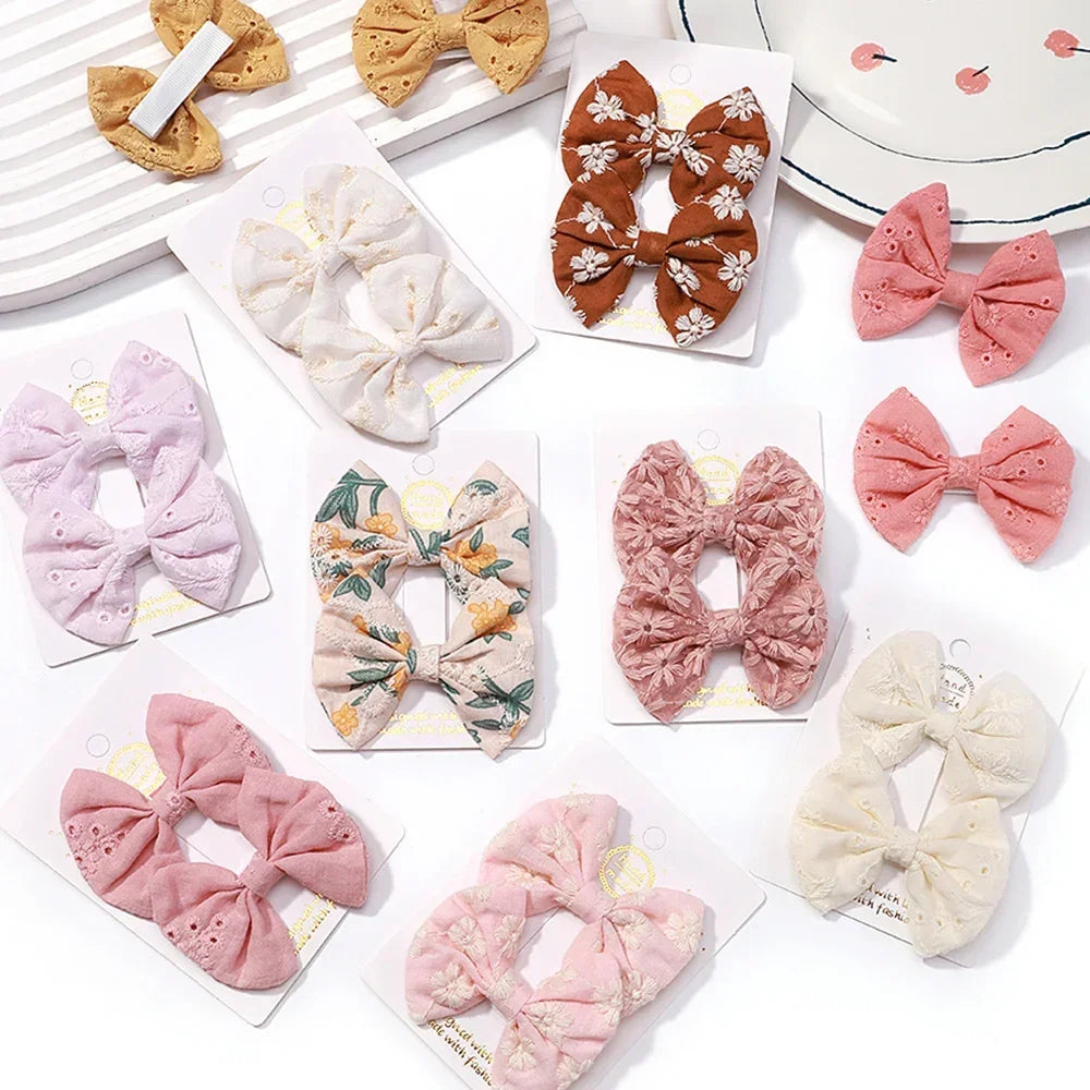 Soft Cotton Baby Mini Hair Bows