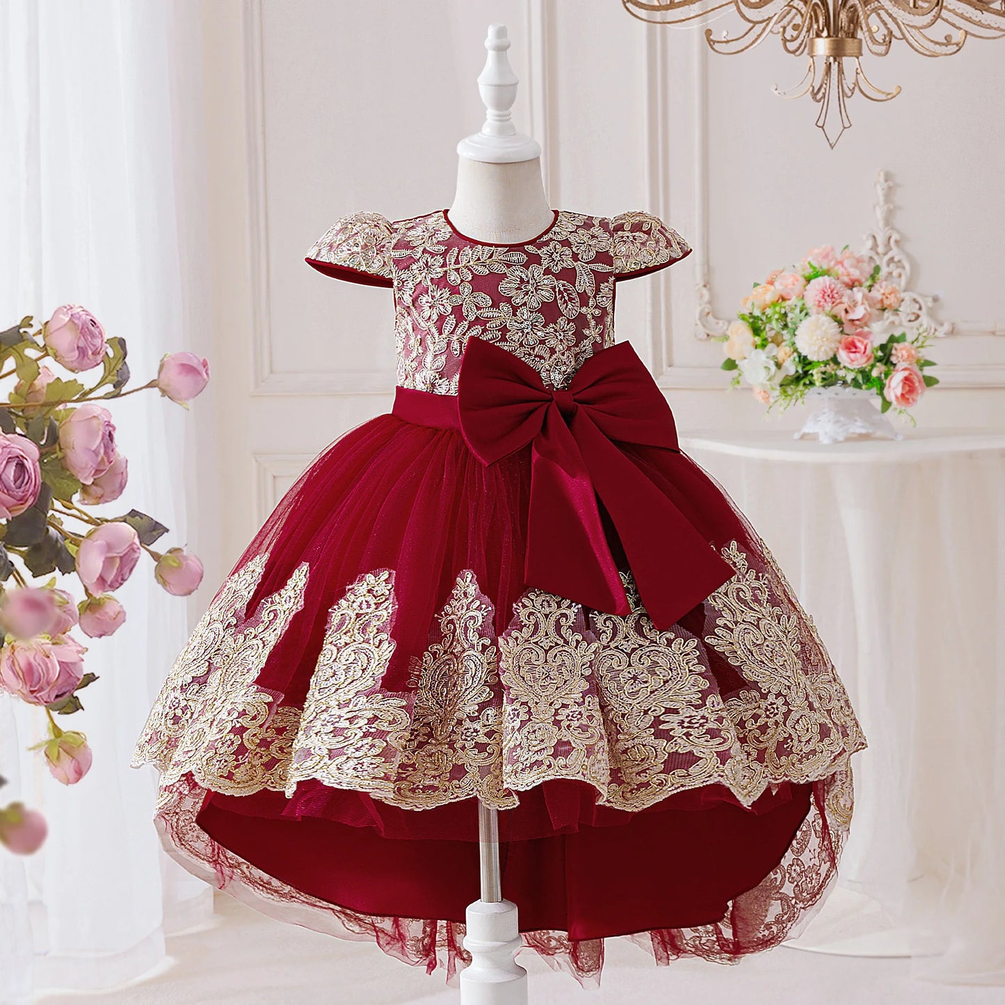 Robe d'anniversaire bébé fille - Robe nouveau-né bébé fille