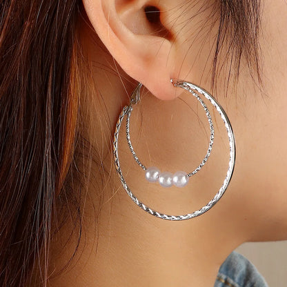 Geometric Round Women's Earrings