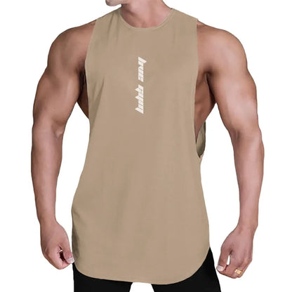 Summer Solid Color Sleeveless Sports Vest