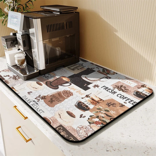 Non-slip Coffee Drained Floor Mat